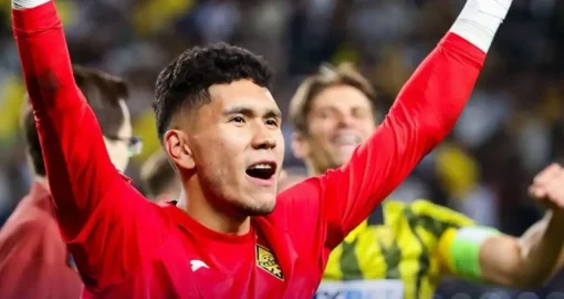 Вратарь «Кайрата» Анарбеков вошел в тройку лучших по сейвам в Лиге чемпионов