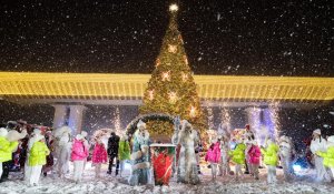 Алматы устроит масштабное одновременное зажжение новогодних елок